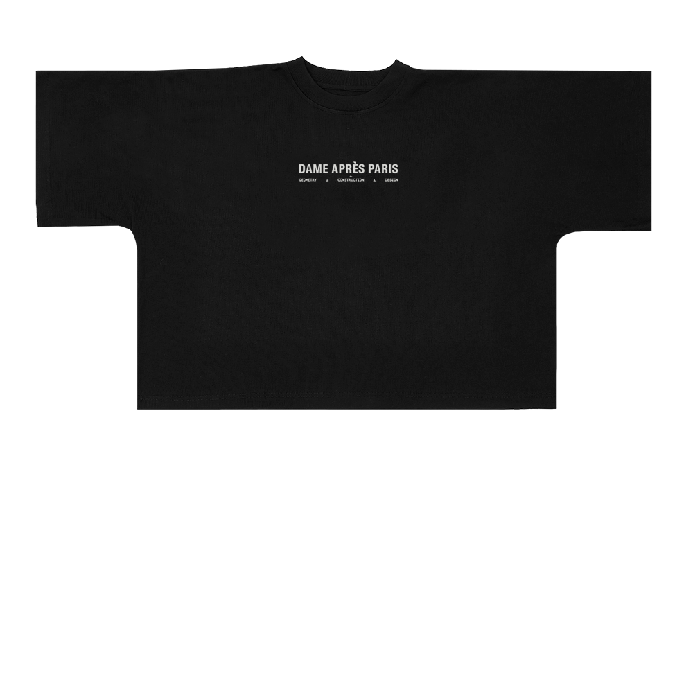 Dame Apres Paris GCD Schwarzes Uniform-T-Shirt