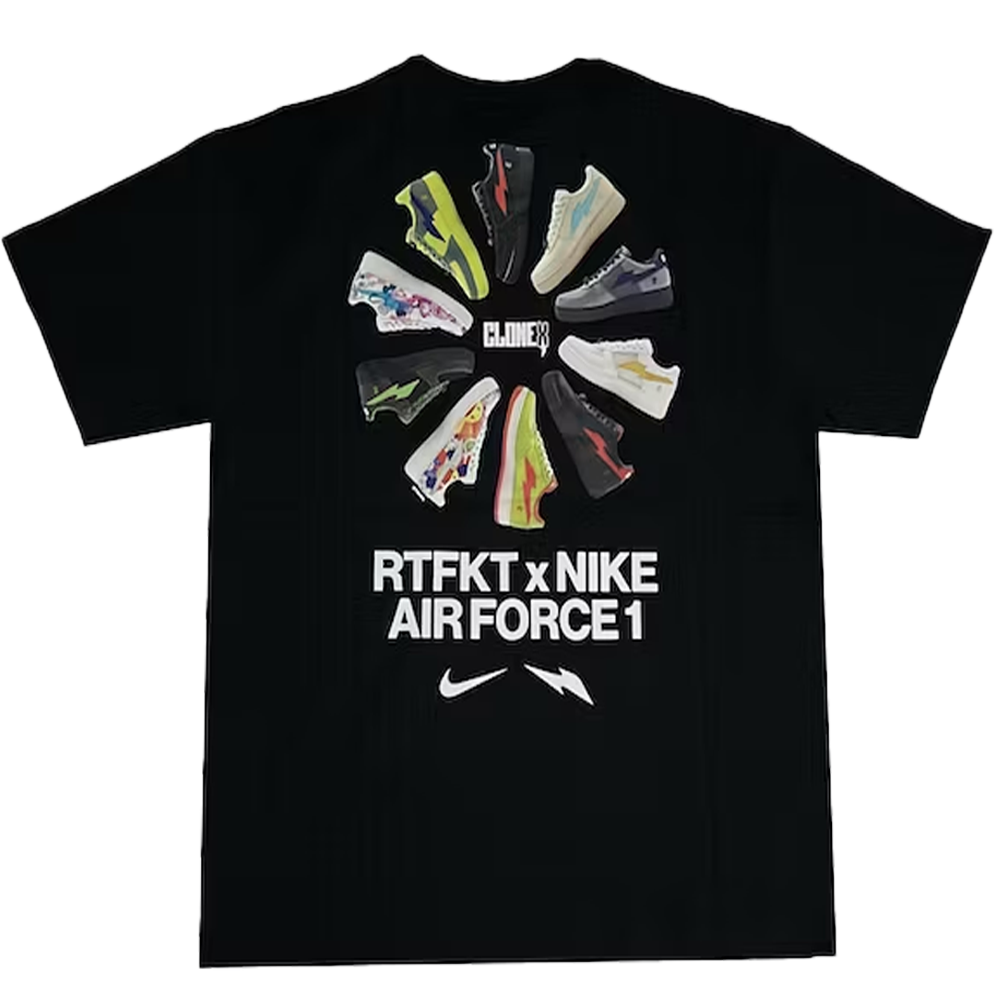 Nike x RTFKT Air Force 1 T-shirt Black