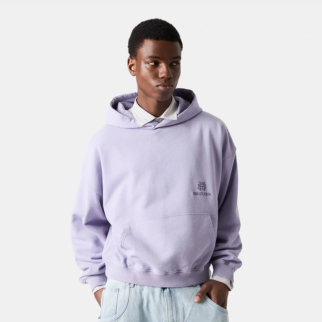 Eme Studios – Täglicher, übergroßer Kapuzenpullover in Lavendel