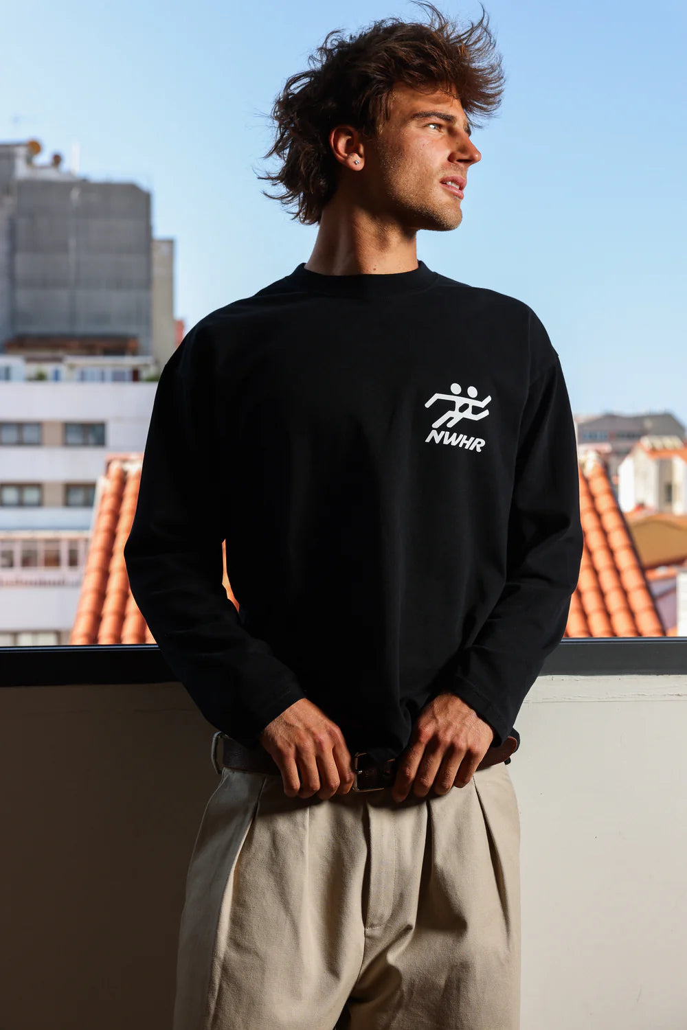 NWHR No Where to go Long Sleeve T-shirt Black