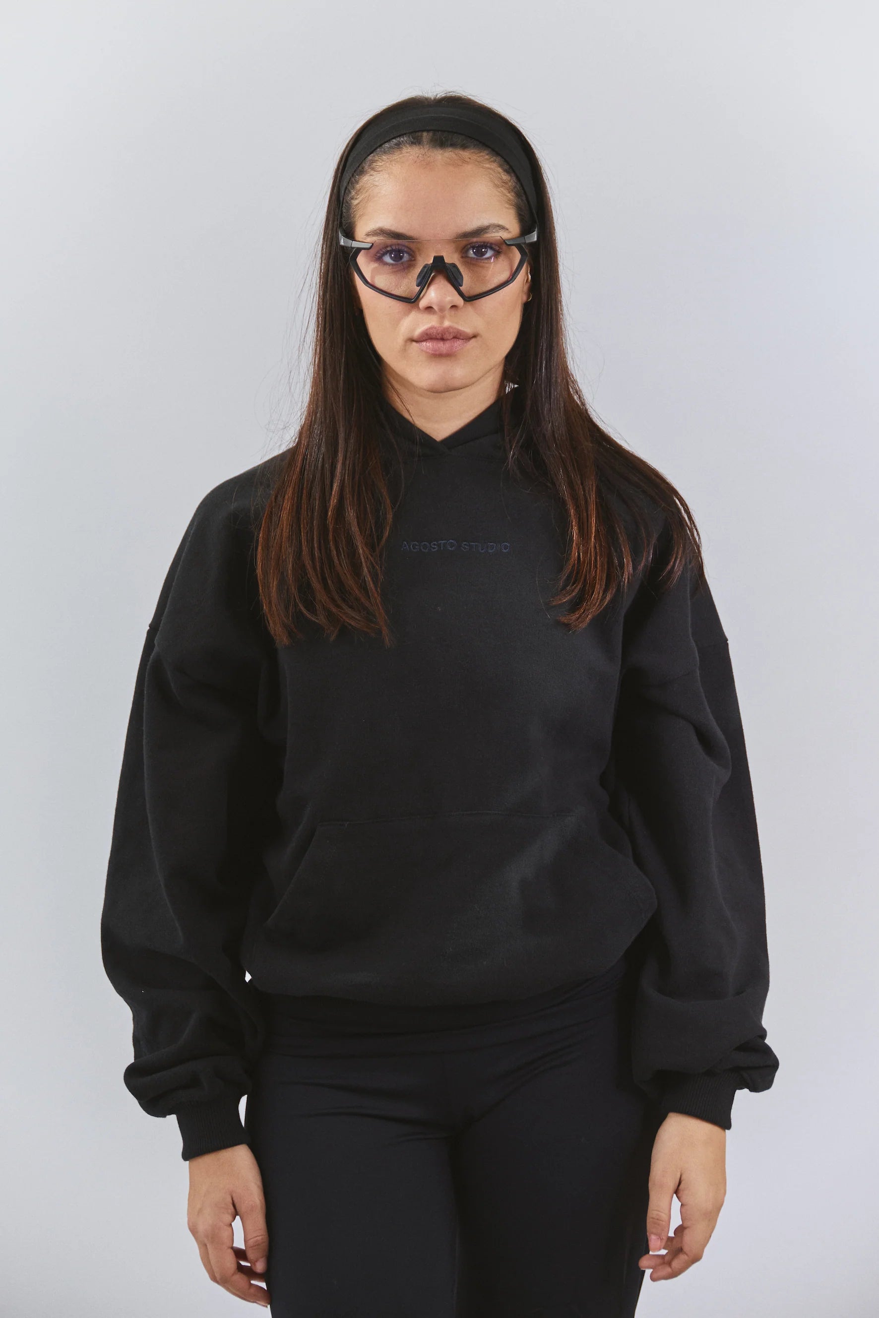 AGOSTO STUDIO 08 Black Hoodie