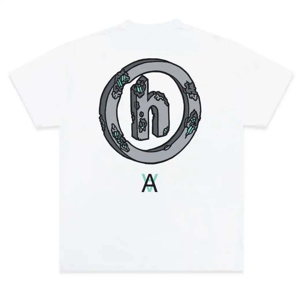 Hidden NY x Daniel Arsham Eroded H Tee White