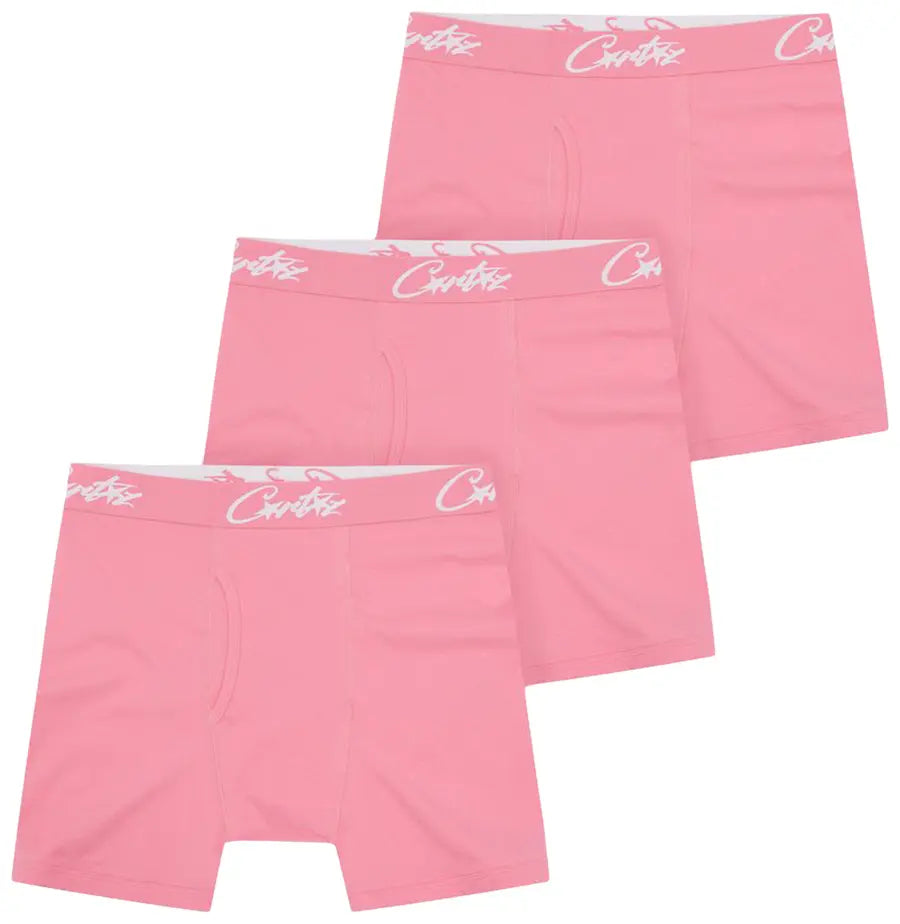 Corteiz Allstarz Boxers (3 Pack) 'Pink'