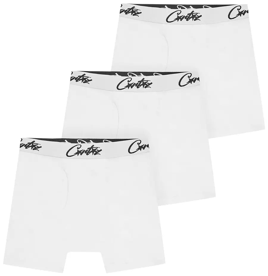 Corteiz Allstarz Boxers (3 Pack) White