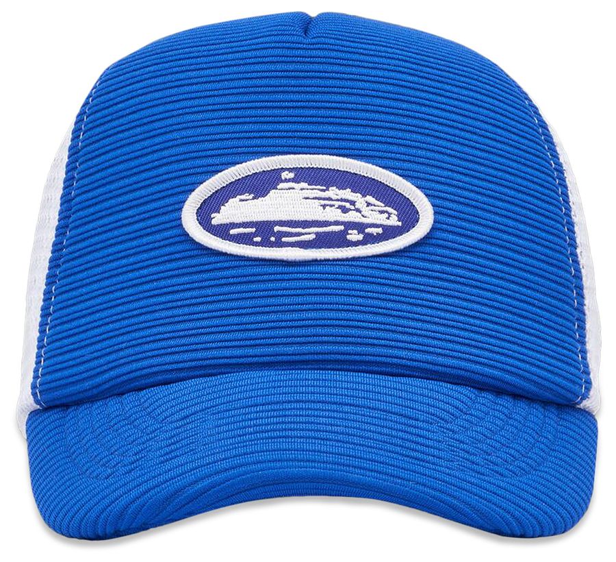 Corteiz Short Peak Trucker Hat Royal Blue