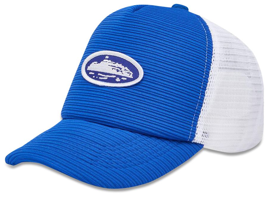 Corteiz Short Peak Trucker Hat Royal Blue