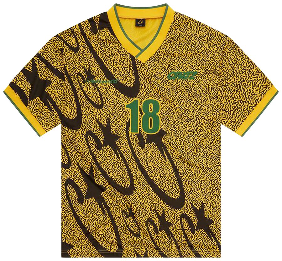 Corteiz Carni Stellations Football Jersey Yellow