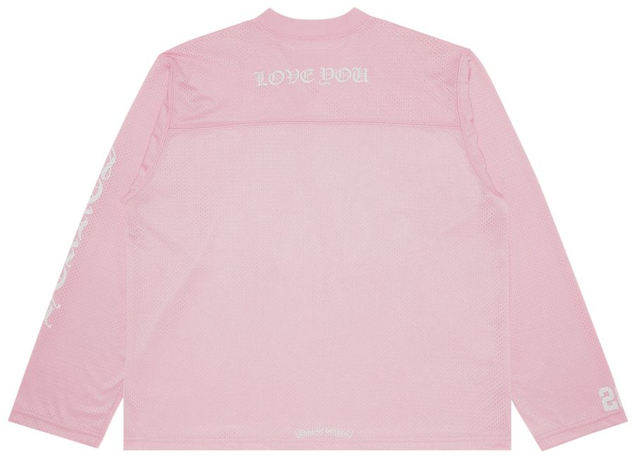 Chrome Hearts Love You Mesh Warm Up Sports Jersey Pink