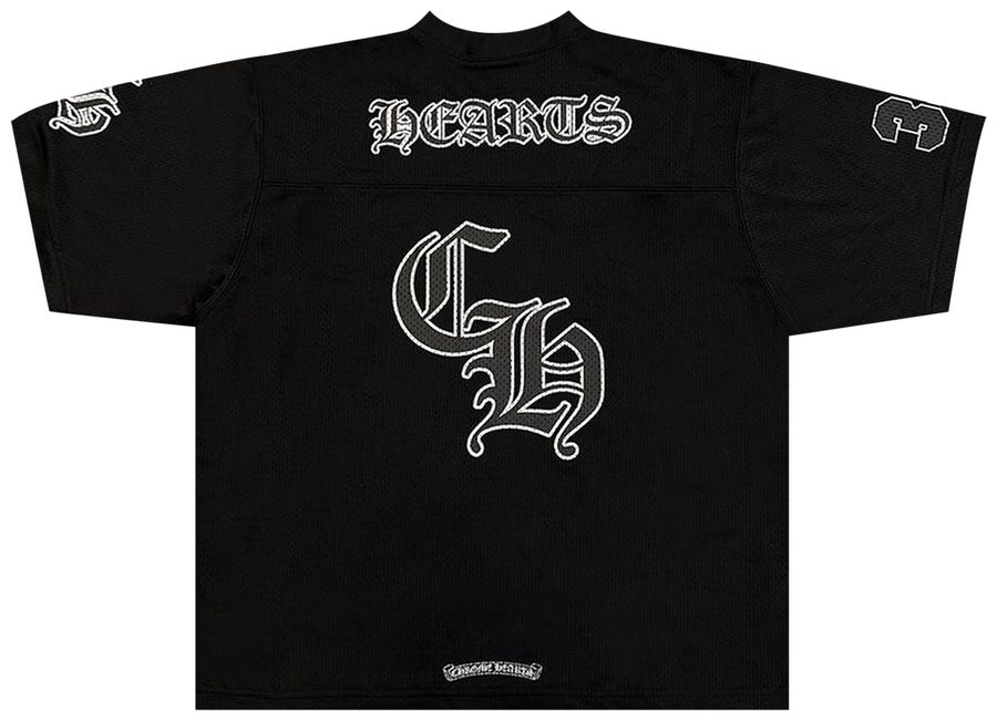 Chrome Hearts Sports Mesh Stadium Football Jersey Black