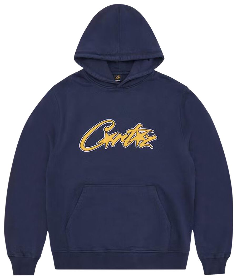 Corteiz Satin Applique Allstarz Hoodie 'Navy'