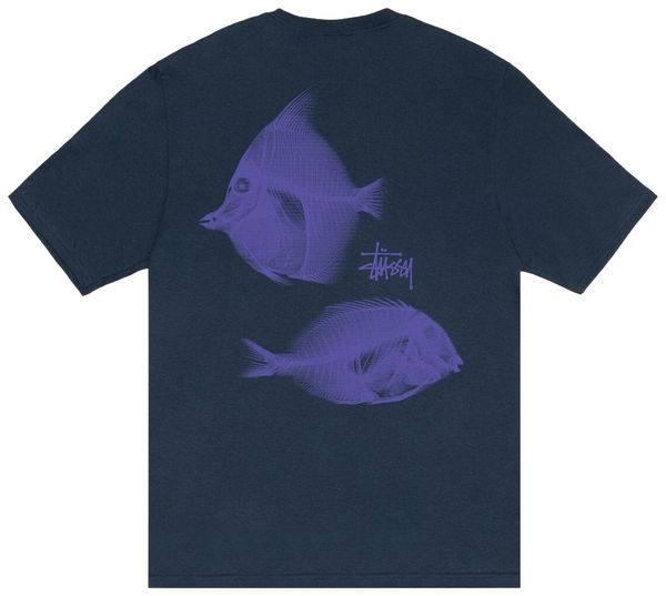 Stussy X-Ray Fishin T-shirt Navy
