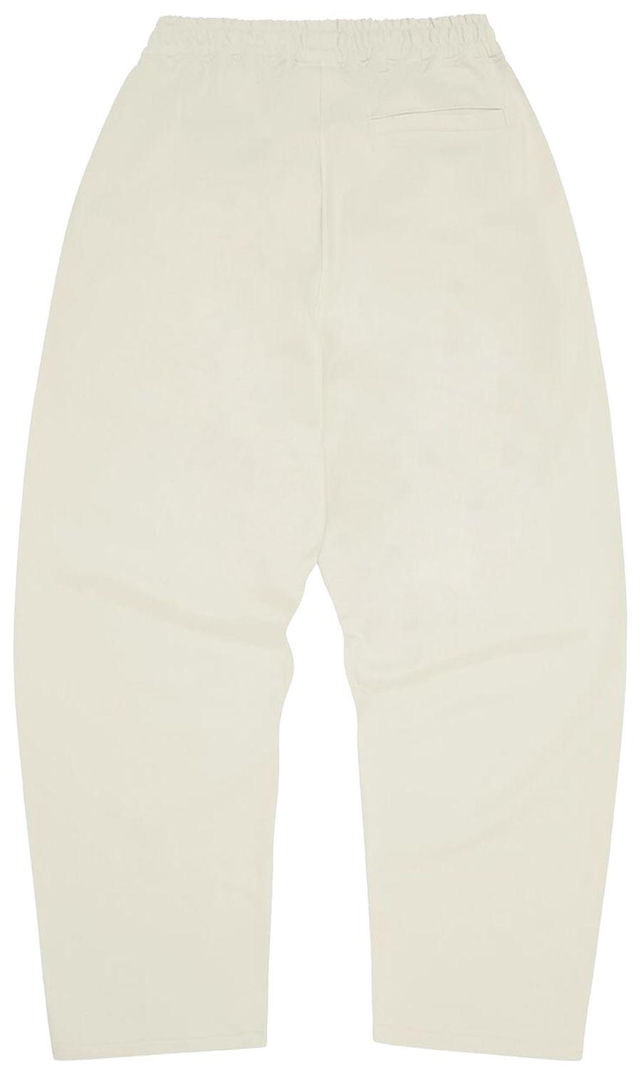 Corteiz Island – Jogginghose mit Puff-Print und offenem Saum in Off-White