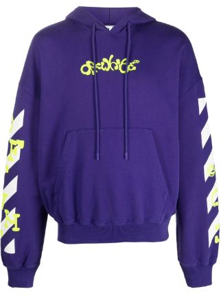 Off-White Hoodie Opposite Arrow Lila