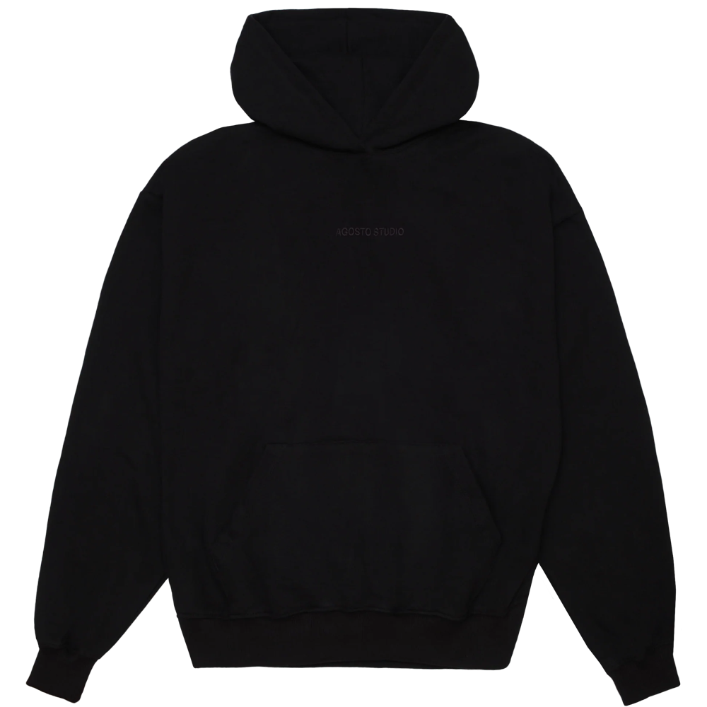 AGOSTO STUDIO 08 Black Hoodie