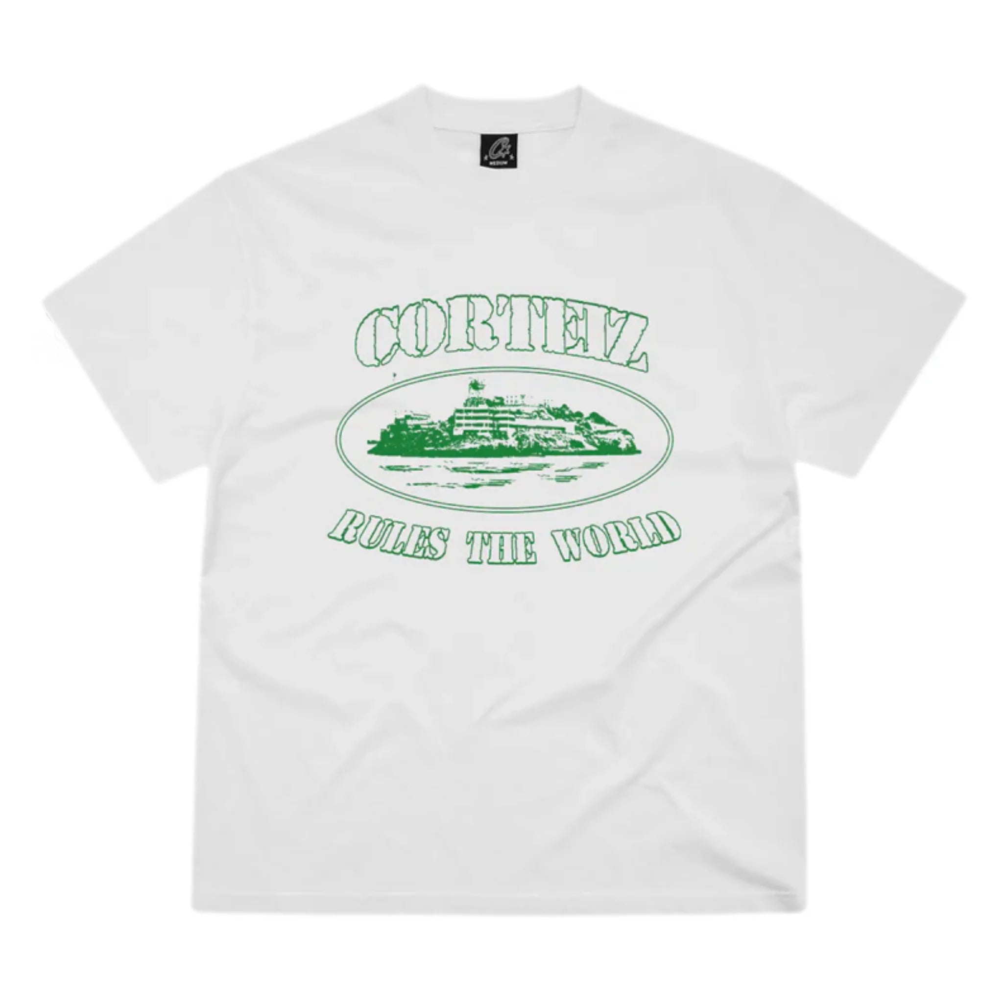 Corteiz OG Alcatraz Tee White & Green