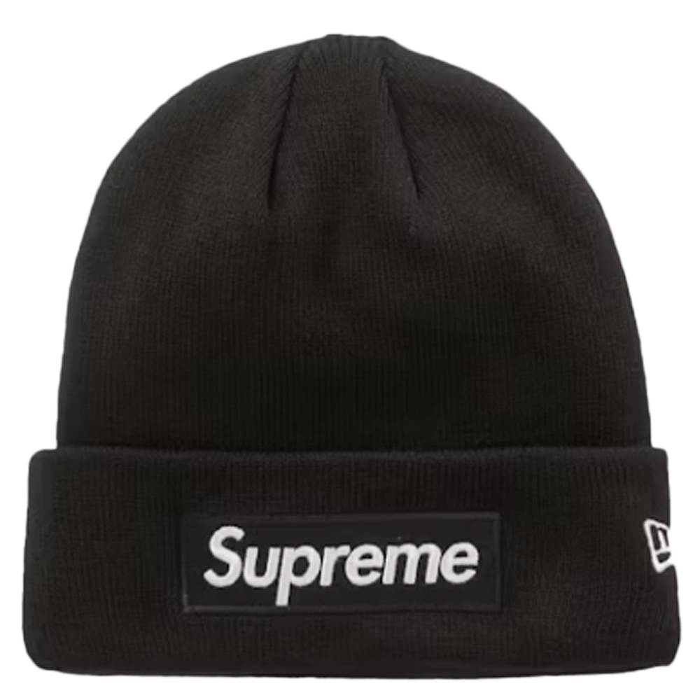 SUPREME New Era Box Logo Beanie FW23 Schwarz