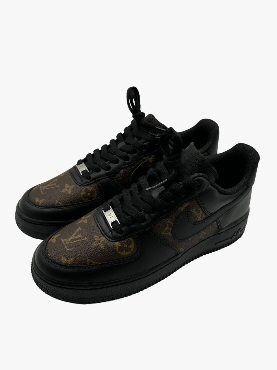Nike Air Force Louis Vuitton 'Black' by Siji Studios - Main Image