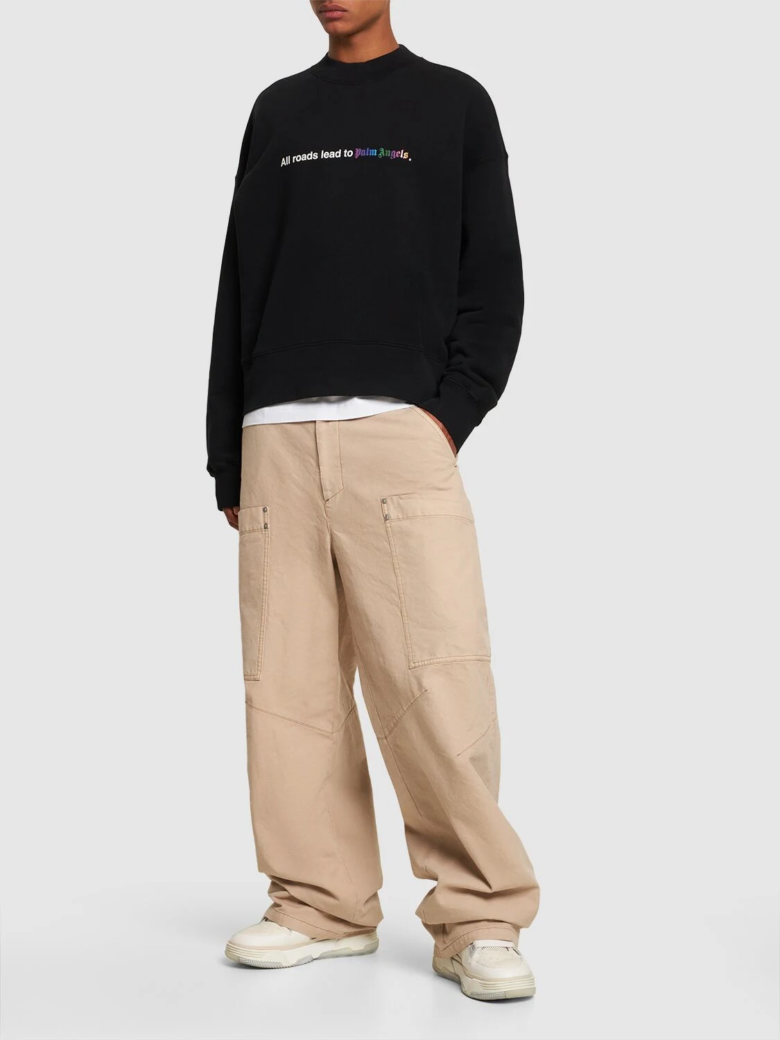 Slim Cargohose von Palm Angels Beige Schwarz