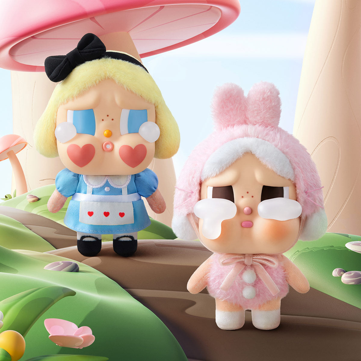 Pop Mart CryBaby Crying Again Series Vinyl-Gesicht Plüsch Einzel-Blindbox