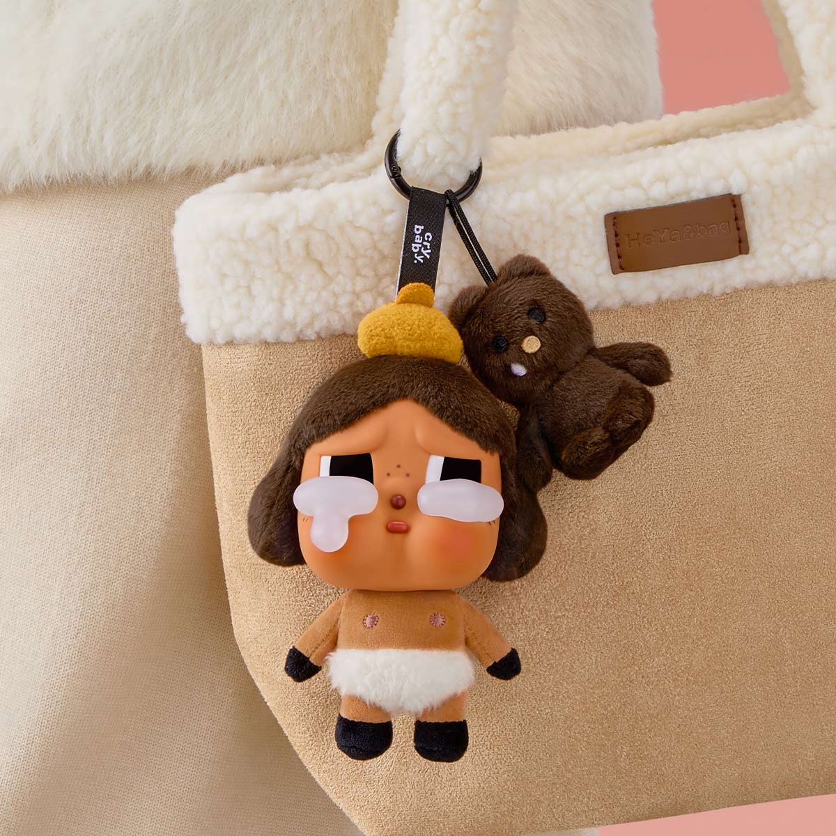Pop Mart CryBaby Crying Again Series Vinyl-Gesicht Plüsch Einzel-Blindbox