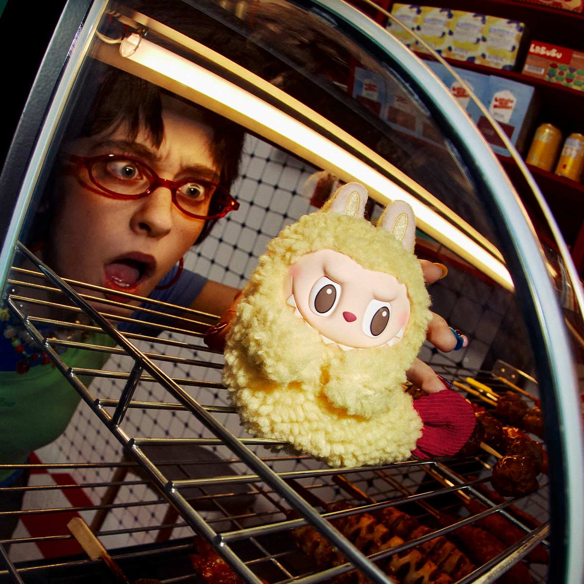 Pop Mart Labubu The Monsters Wacky Mart Series Fried Shrimp Figure