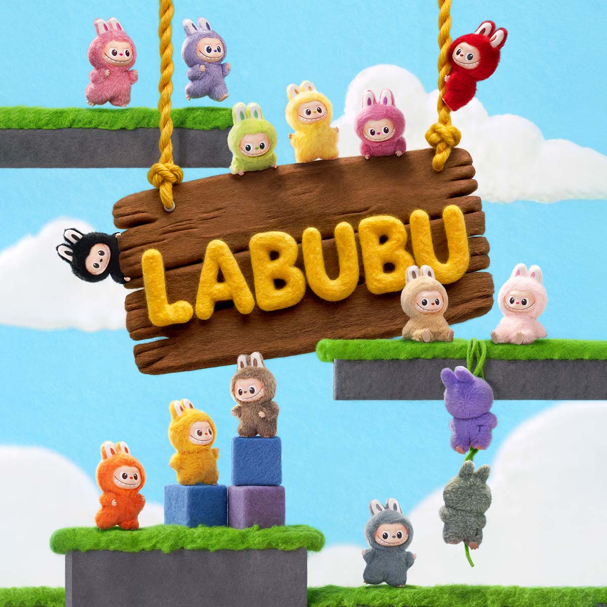 Pop Mart Labubu The Monsters Pin for Love Series Vinyl Plush Pendant (N-Z) Sealed Case (1 Blind Box)