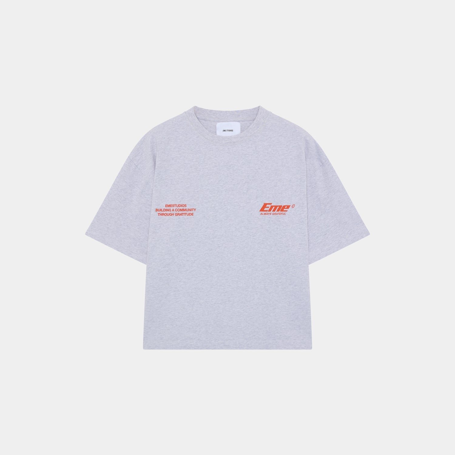 Eme Studios Speeding Up Grey Oversized Tee