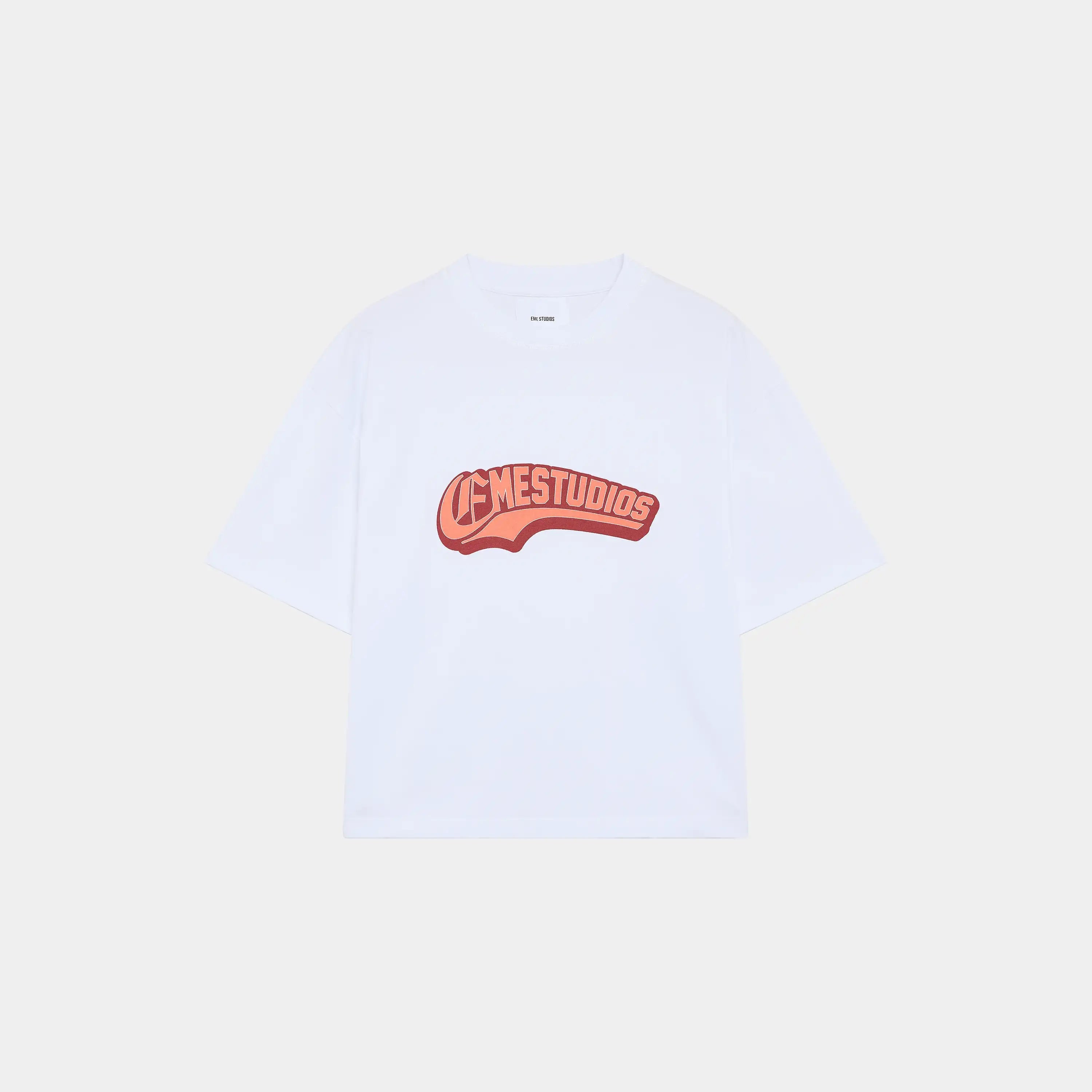 Eme Studios Cloiser Pearl Oversized Tee White