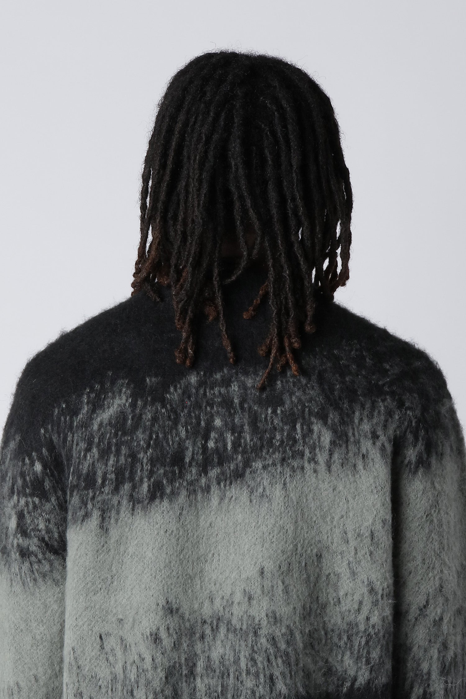 Lost Boys Mohair-Sweat Schwarz Grau
