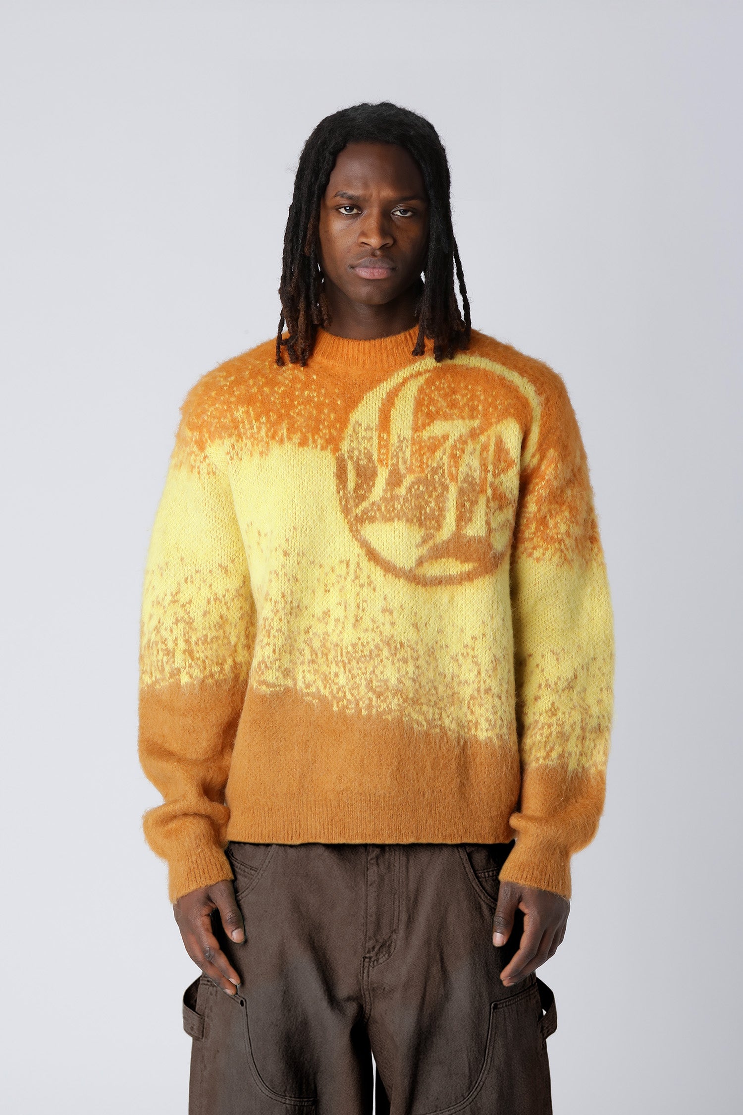 Lost Boys Mohair-Sweat Gelb Orange