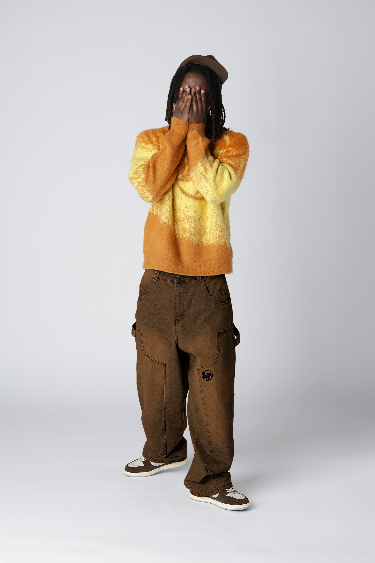 Lost Boys Mohair-Sweat Gelb Orange
