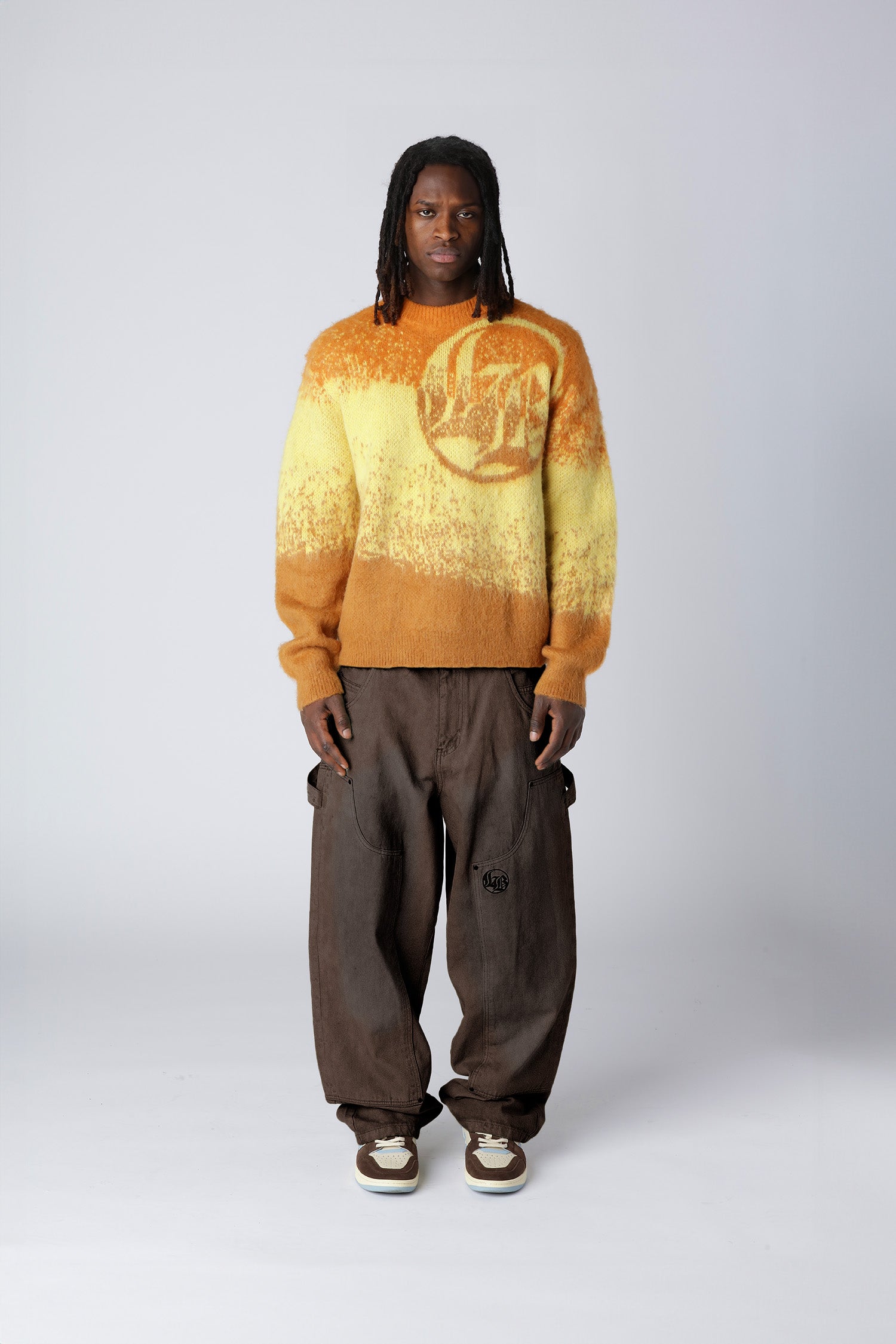 Lost Boys Mohair-Sweat Gelb Orange