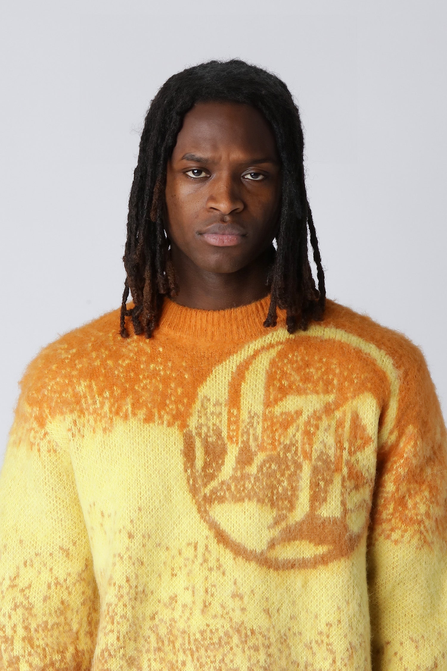Lost Boys Mohair-Sweat Gelb Orange