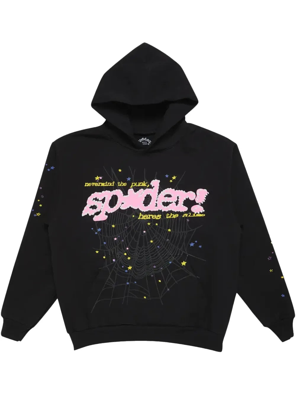 Sp5der P*NK V2 Hoodie Black