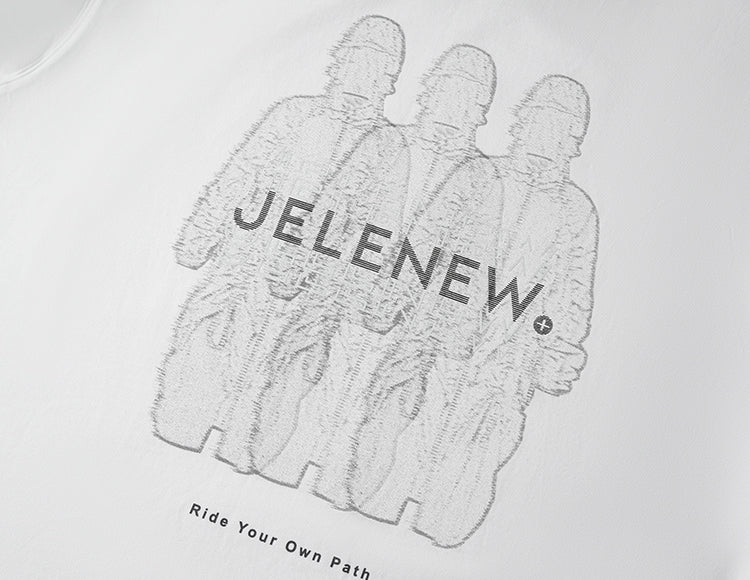 Jelenew Ihr Must-Have-T-Shirt mit Rundhalsausschnitt, Dunkelgrau