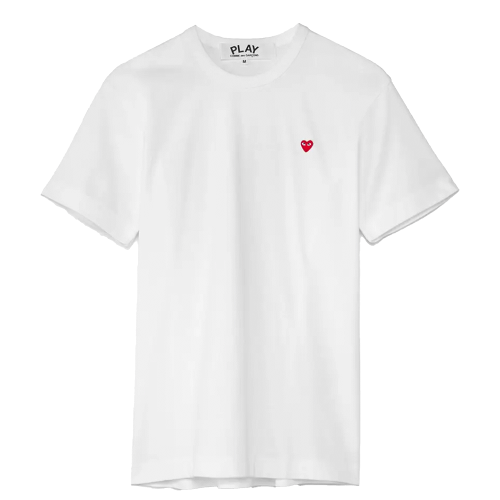 Comme des Garçons Play Red Heart T-Shirt White