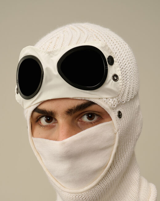 C.P. Company Merino Wool Google Balaclava Off-White
