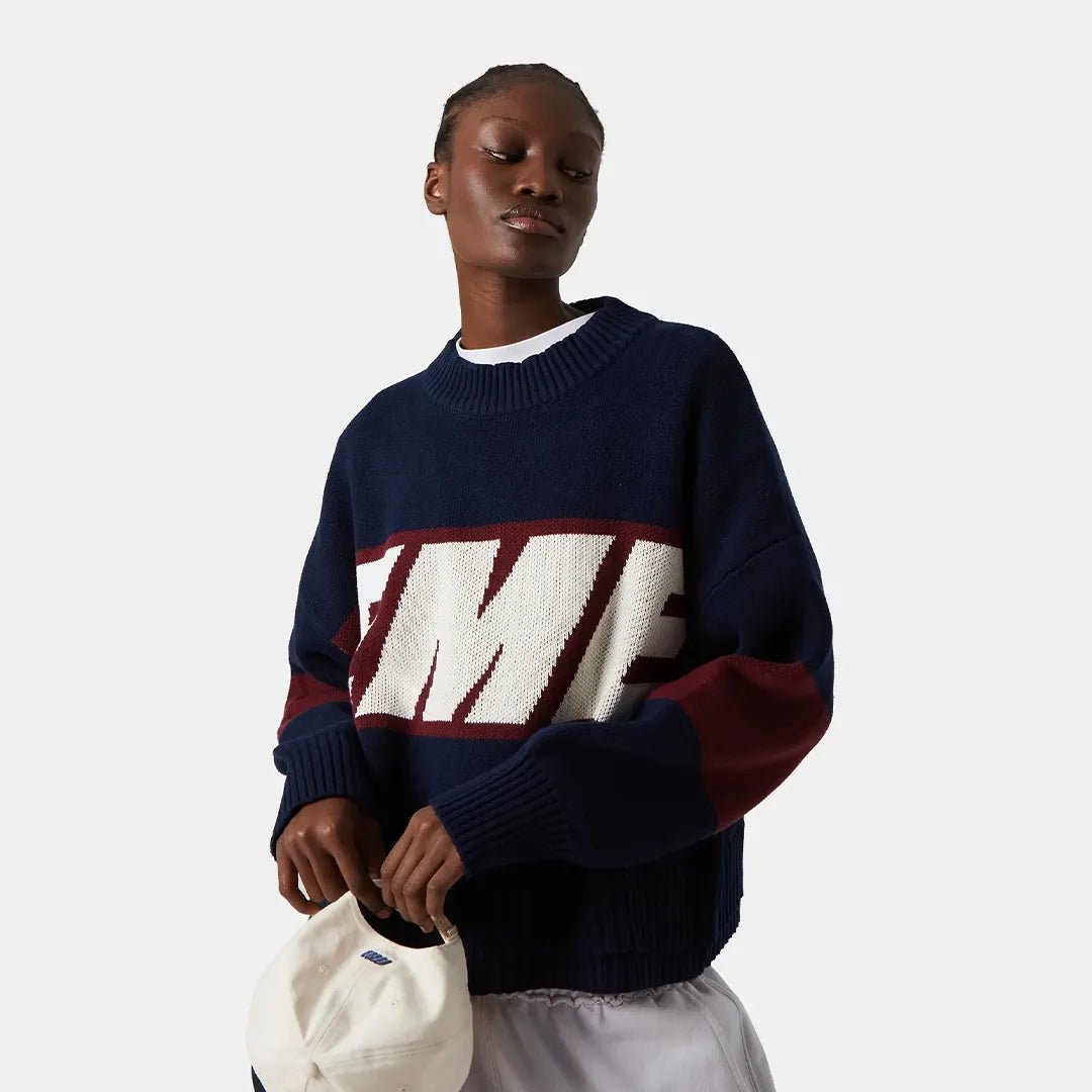 Eme Studios Thrill Indigo Knit Sweater