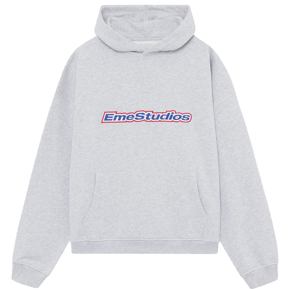 EME Studios Box Heather Gray Oversized Hoodie