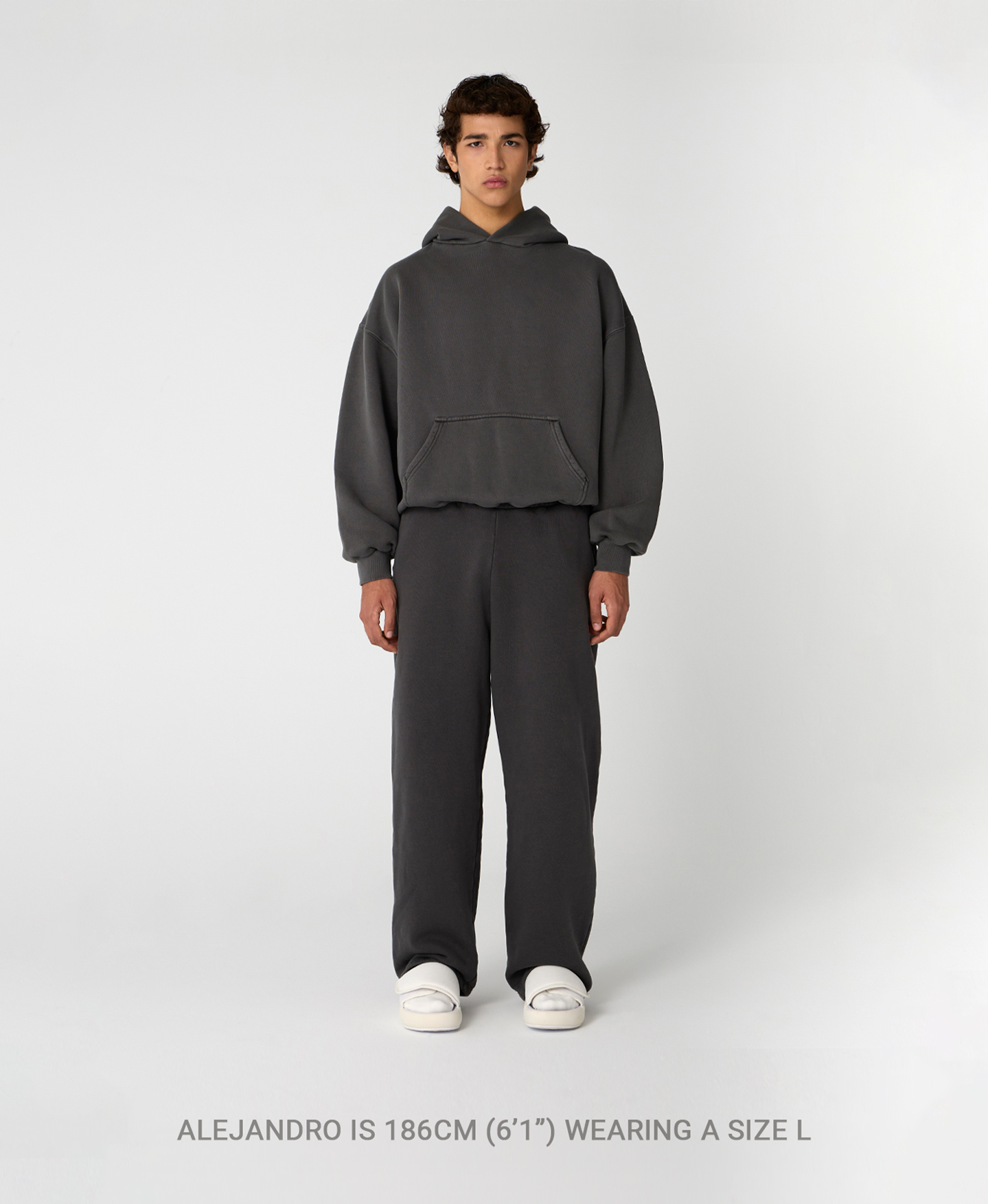 Velor Garments 450 GSM Ash Gray Hoodie