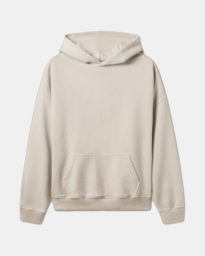 Velour Garments 600 GSM 'Ecru' Hoodie