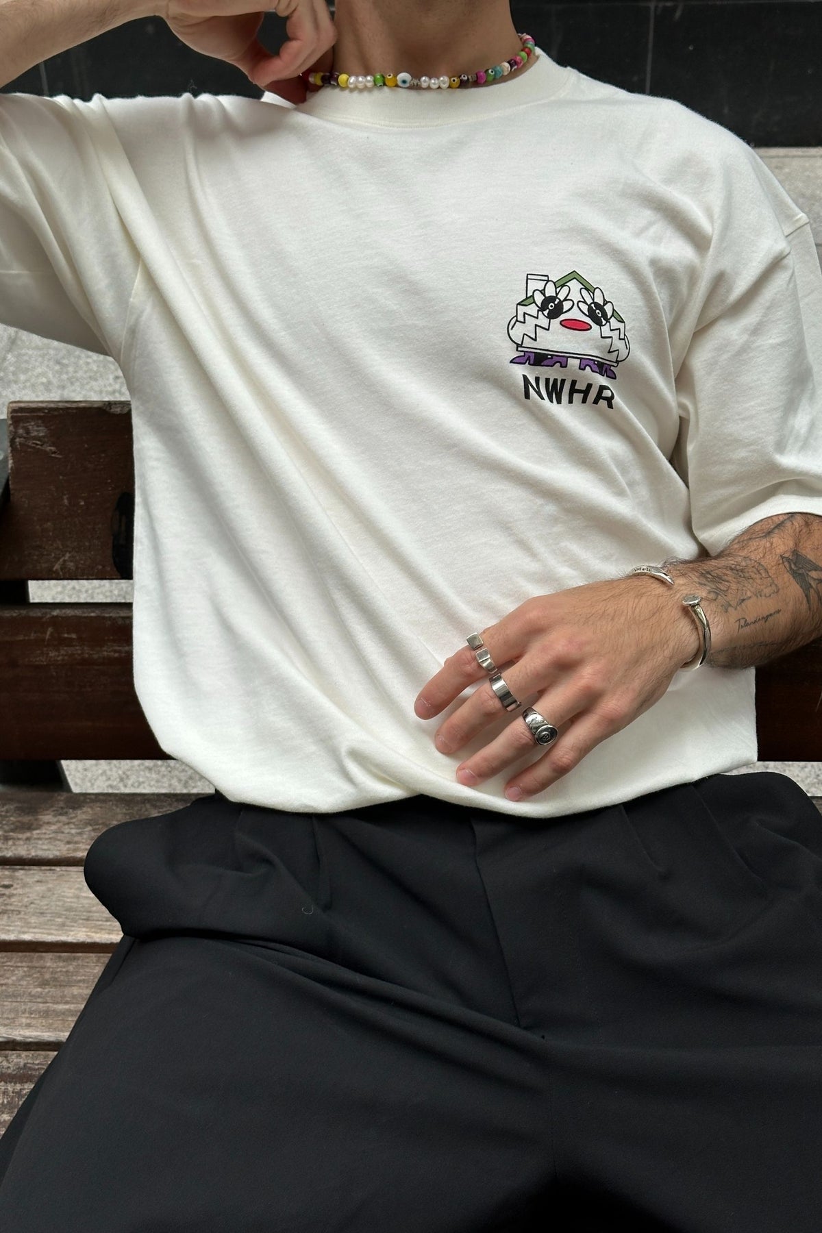 Nwhr House Club T-Shirt Beige