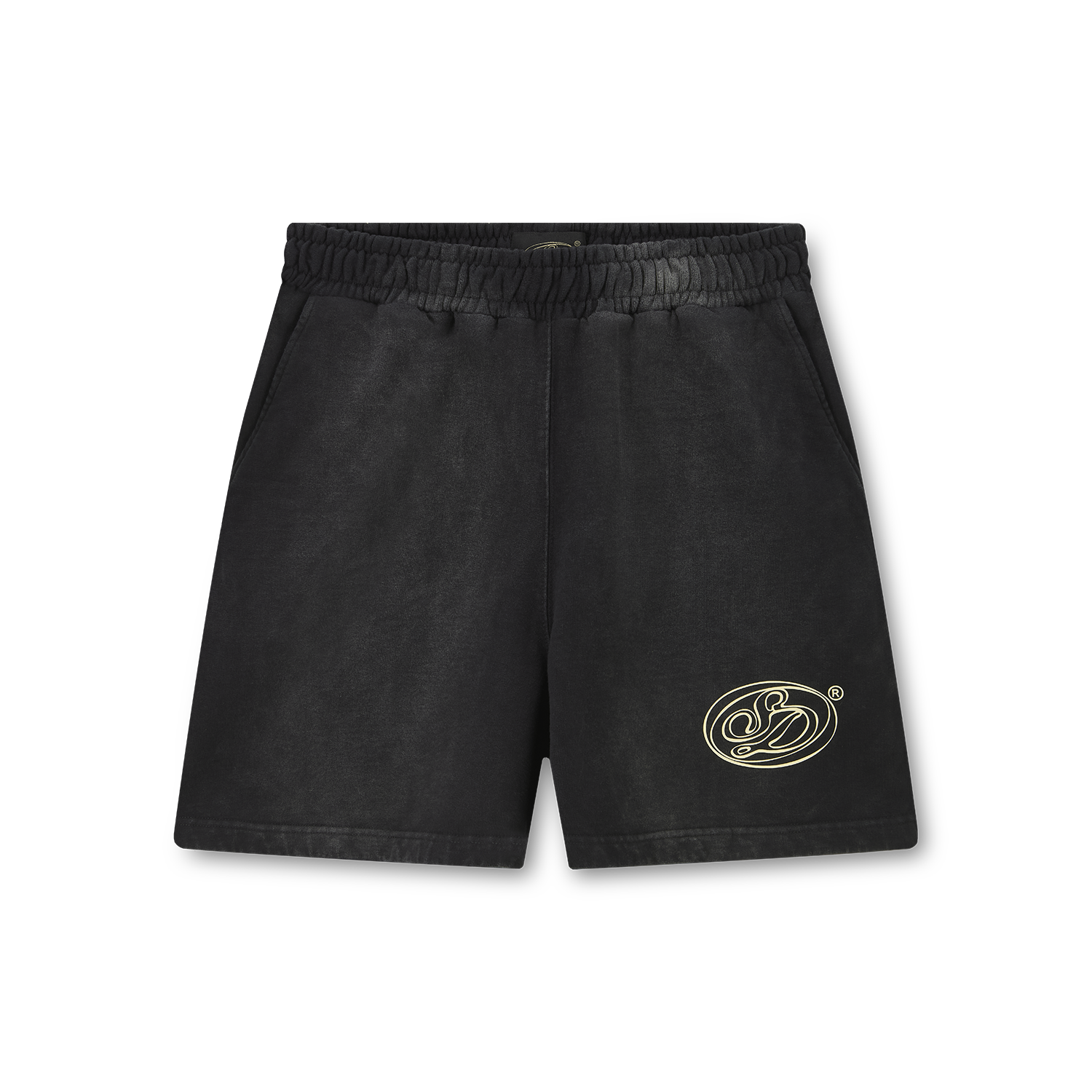 Saints Delyé Black Washed Effect Shorts