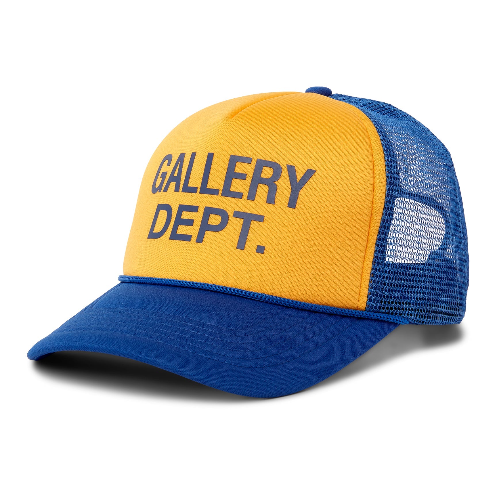 Gallery Dept. Logo Trucker Hat Gelb Marineblau