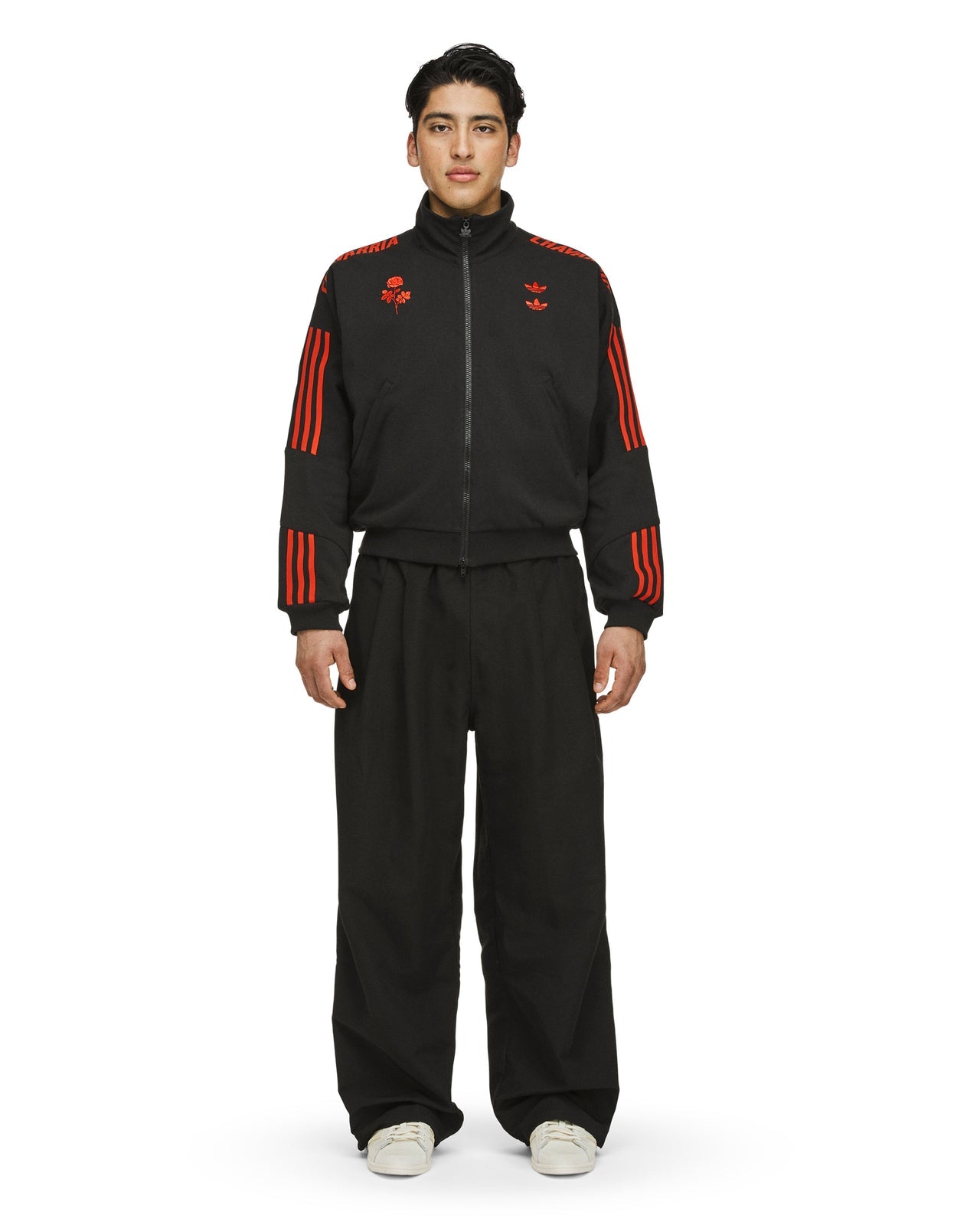 Adidas x Willy Chavarria Knit Track Jacket Black/Red
