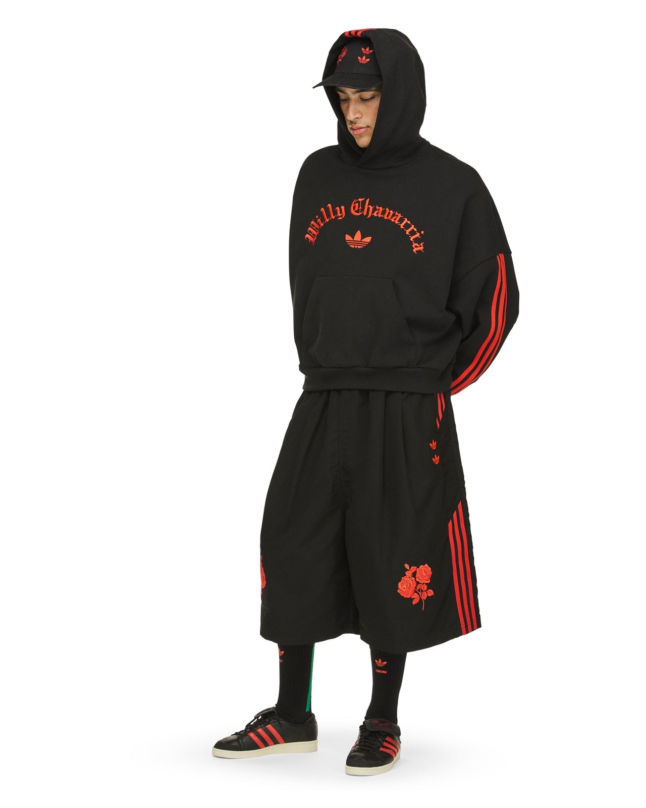 adidas x Willy Chavarria WC Fleece Hoodie Black/Red