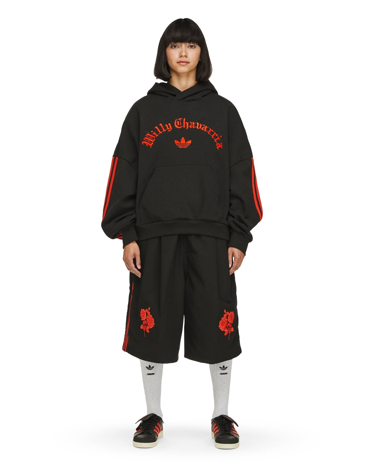 adidas x Willy Chavarria WC Fleece Hoodie Black/Red