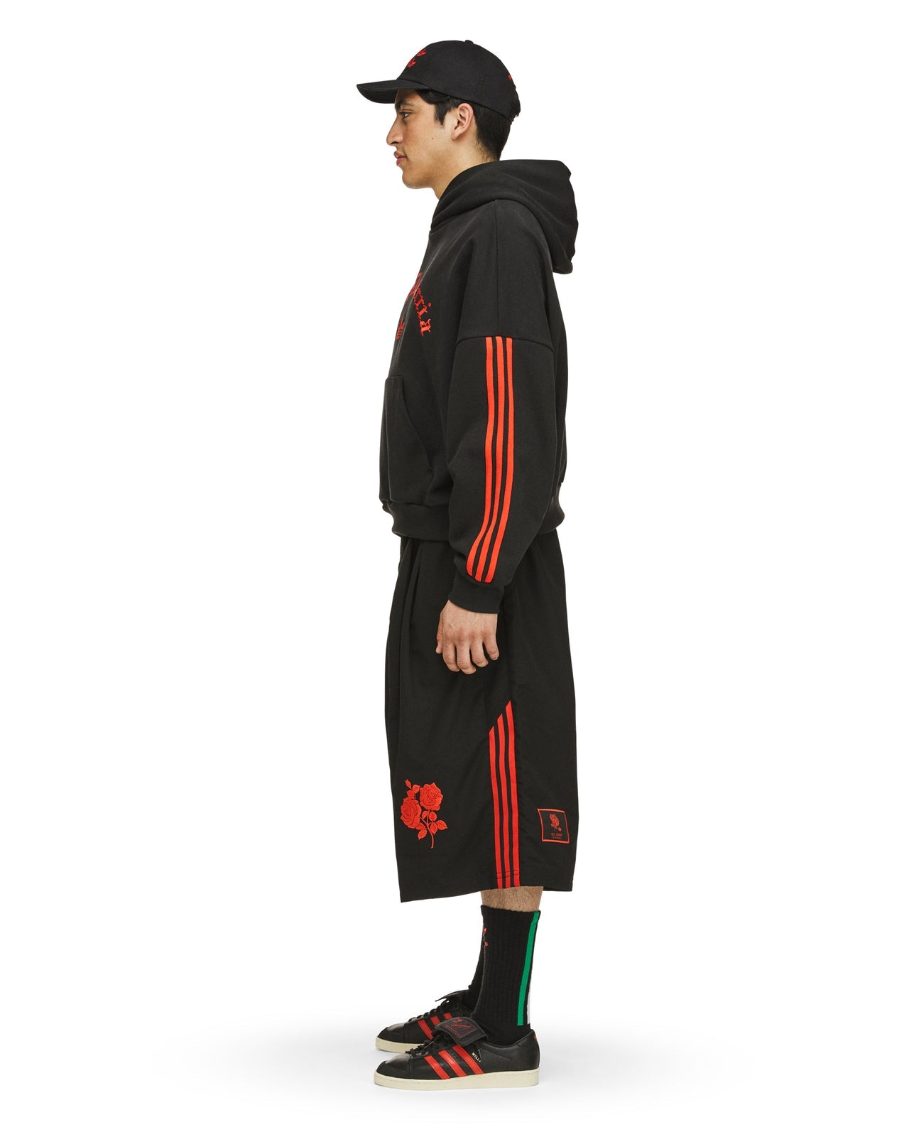 adidas x Willy Chavarria WC Fleece Hoodie Black/Red