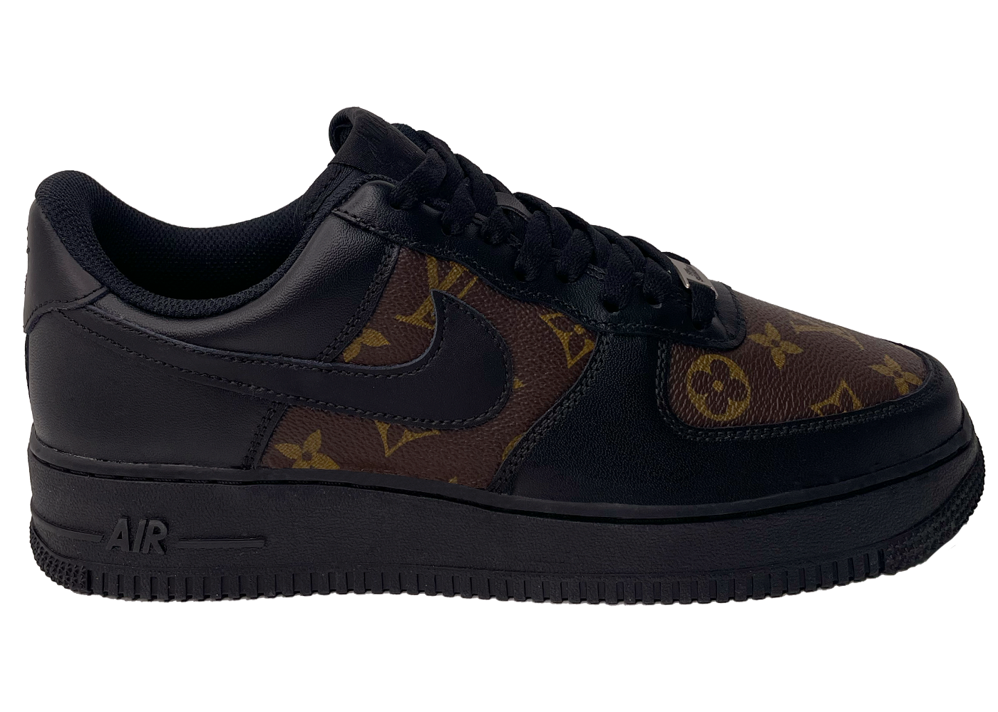 Nike Air Force 1 Louis Vuitton 'Black' by Siji Studios