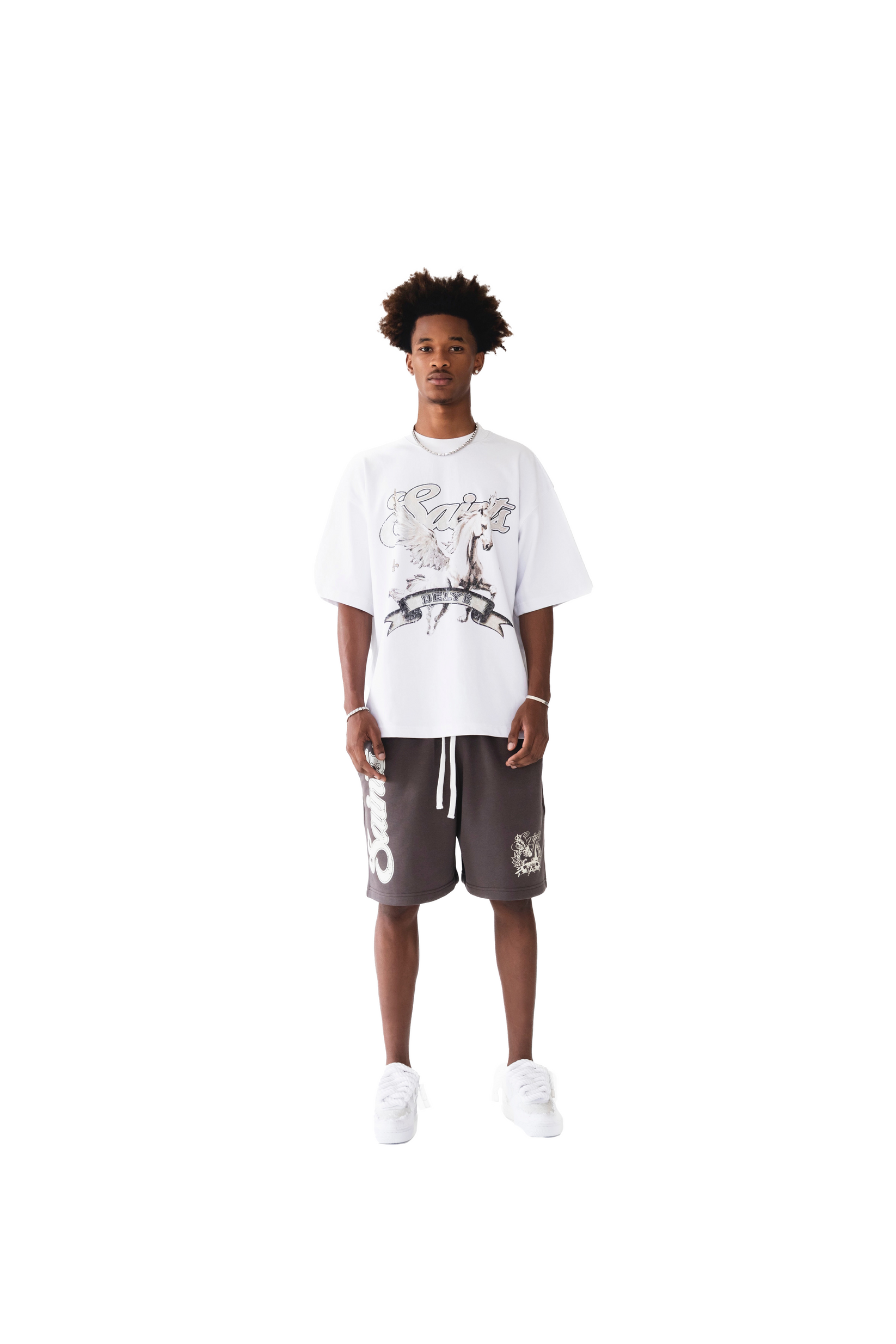 Saints Delyé Eternal Horse Weißes T-Shirt